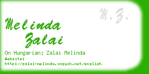 melinda zalai business card